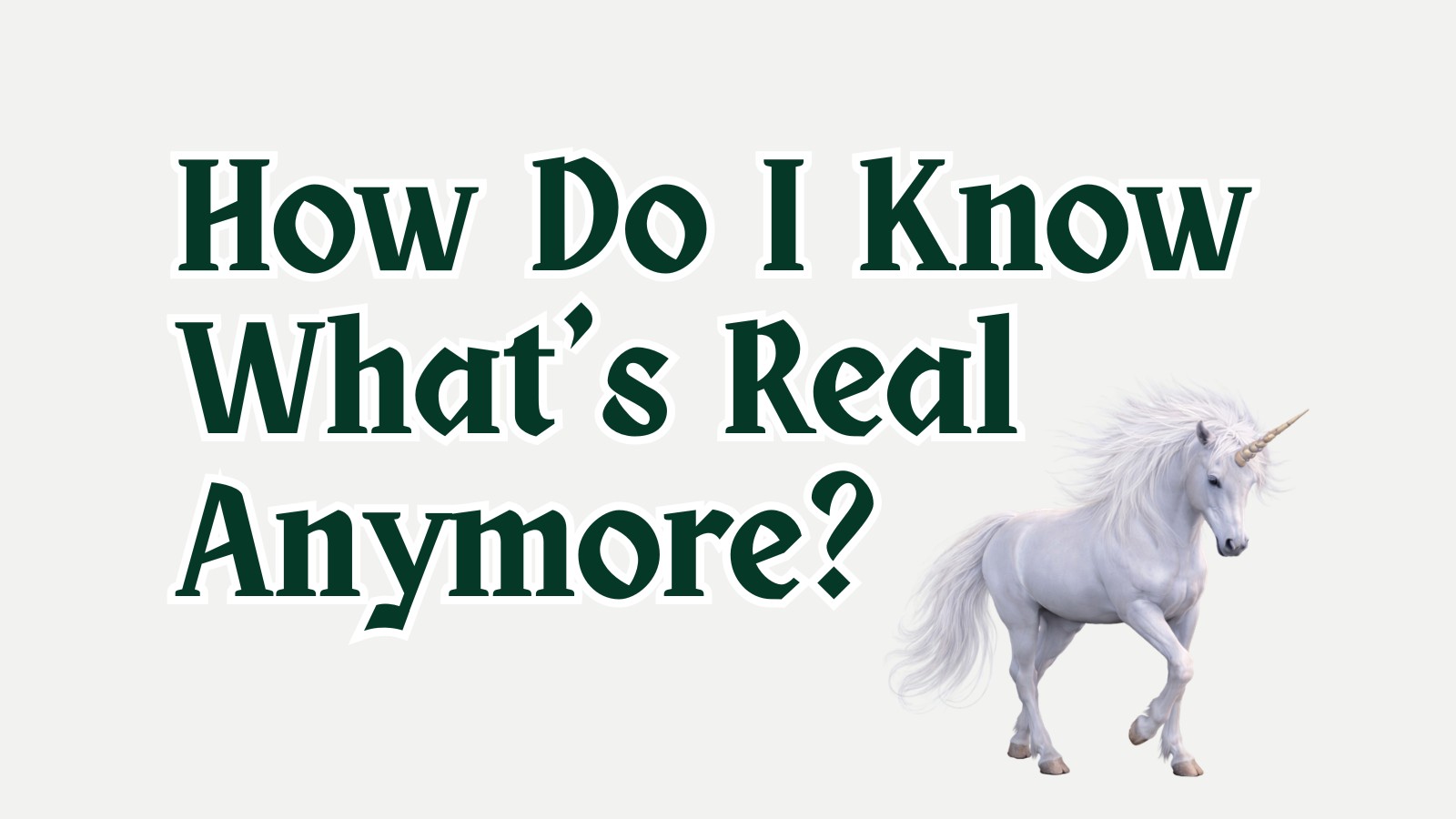 How Do I Know What’s Real Anymore? program image